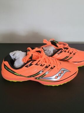Saucony Neon Orange Running Shoes Size 4.5